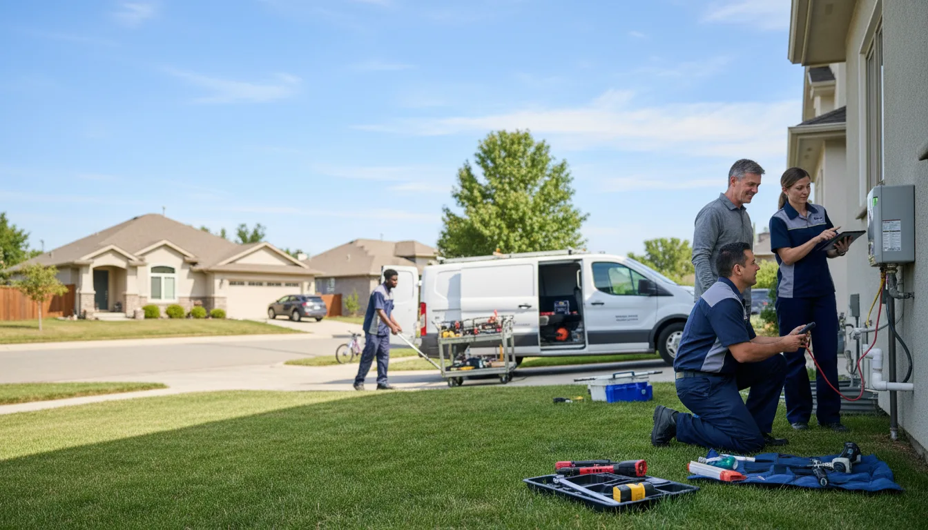 Tankless water heater service in Purmela, TX